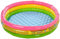 Intex Piscina 3 Tubos Colores con Suelo Hinchable, Rosa, Amarillo, Verde, 114 x 25 cm (57412)
