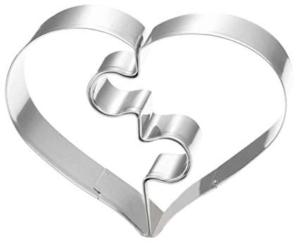 ZDYWY Cortadores de galletas con forma de corazón roto