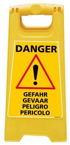 Chevalet de signalisation - Attention Danger - Dimensions 600x300mm