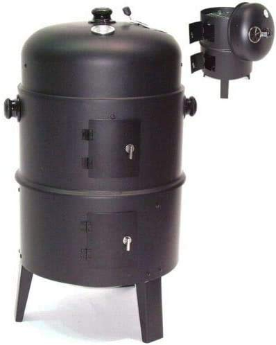 D&L 56512 Barbecue au charbon de bois 3 en 1 avec fumoir