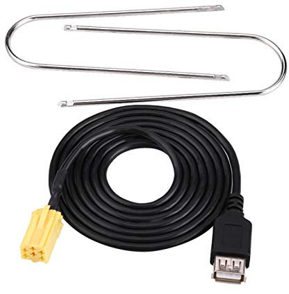 Cavo USB, connettore per auto MINI-ISO 6 pin Cavo adattatore USB adatto per Romeo per Fiat Grande Punto