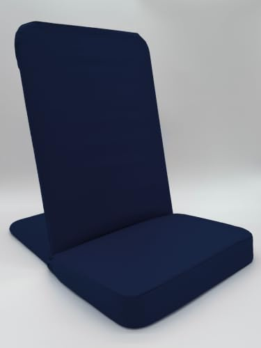 BackJack BJI Original BackJack-Made in The USA- Extra Large Tough Duck Navy Lightweight Floor Seating Chair for Gaming, Families, Parents, Daycare, Back Support, Reading, Yoga, Meditation, Dorm