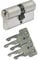 ABUS A93 Doppelzylinder 35/40mm mit 5 Schlüssel, mit Not-u. Gefahrenfunktion und Bohrschutz, Profil C73 C83