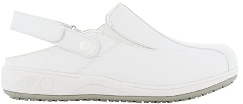 SAFETY JOGGER Zuecos de Seguridad para Mujer 40 EU - Zapato de Trabajo Cómodo y Ligero, Ideal para Enfermeras, Cocina o Interior, Antideslizante y Amortiguador, Oxypas, Blanco