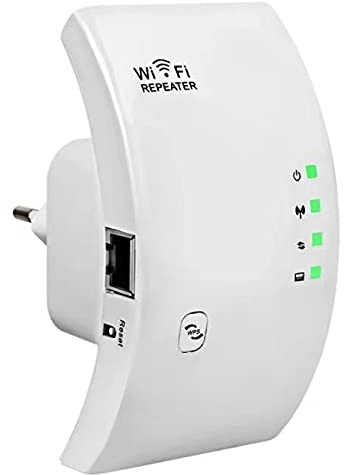 SOOTEWAY Repetidor WiFi, 300Mbps Extensor WiFi, Amplificador WiFi 2.4GHz con Repertidor/Ap Modo y la función WPS, Amplificador Señal de Red WiFi con Puerto Ethernet e Interfaz de Alimentación
