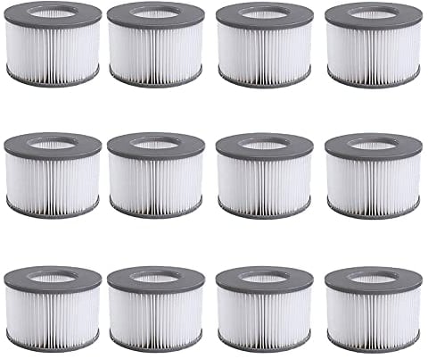 Mscomft Filtre Spa Lite pour mspa,Filtre pour mspa Lite, pour MSPA Whirlpoal Filter - Cartouches filtrantes pour sous - Bateaux et Spa Chauds - Modèle à partir de 2020 (12 pièces.)