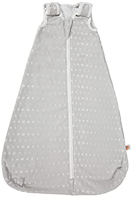 Ergobaby Ganzjahres Baby-Schlafsack Neugeborene 56-62 Baumwolle, Ganzjahresschlafsack Baby 0-6 Monate TOG 1, Stellar