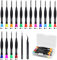 Surcotto Screwdriver Set, 18-Piece Small Screwdriver Set, Magnetic, Mini Screwdriver Set for Glasses, PS4 Watches, Jewelers with 2 Tweezers and Storage Case