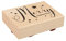 Rayher Stempel Holz Merry Christmas, 6 x 8 cm, Textstempel Holz, Holzstempel, Weihnachtsstempel, Butterer Stempel, 29225000