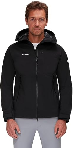 Mammut Herren Alto Guide Hs Hooded Jacket Men Hardshell-Jacken, Schwarz, XL
