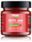 BeKeto Keto Mermelada – Mermelada apta para Keto muy fresa de 200 g, vegana, sin gluten, natural y completamente libre de azúcar.