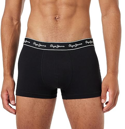Pepe Jeans Herren Pepe Tk 3P Trunks, Black (Black), L (3er Pack)