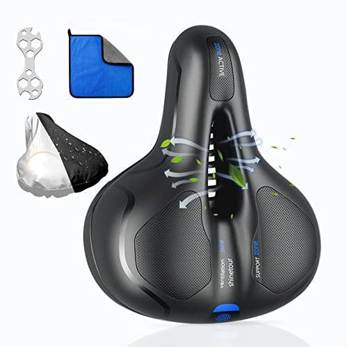 Beekeg Gummi Fahrradsitz Dual Shock Absorbing Fahrradsattel Fahrradkissen Bequem atmungsaktiv für MTB Rennrad