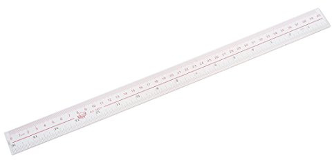 40 cm, Länge aus transparentem Kunststoff, gerades Lineal