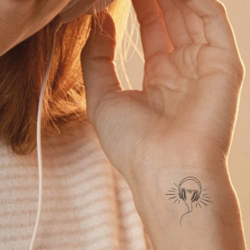 MyJagua Tattoo • Headset | 1-2 Wochen Tattoo | Auf Pflanzenbasis | Hautverträglich | Wasserfest | Neue Tattoo Technologie | Kein Klebe Tattoo