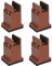 lyrlody Raised Bed Blocks, 4pcs Adjustable Furniture Risers with Screw Clamp Rubber Bed Couch Risers Table Desk Feet Leg Riser for Cabinet Sofa Feet Lifting (Brown)