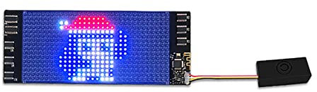Auto LED Interaktiver Bildschirm,Auto LED Display Panel Auto LED Anzeigebildschirm LED Flexible Display Panel Bluetooth App Steuerung LED Laufschrift Flexible LED Matrix für Car Hat Party Rucksack