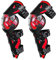 OLYSPM Rodilleras Moto,Rodilleras MTB con Revestimiento Interior Extraíble,Carcasa Protectora de Alta Resistencia,Rodilleras Enduro para Motocross,Bicicleta,Skate,Bicicleta de Montaña
