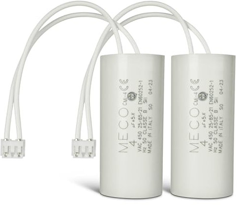2 Stück Kondensator 4 µF speziell für Rollladen Bubendorff mit 2 Drähten + Stecker