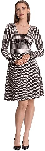Vive Maria Dandy Time Damen A-Linien-Kleid Creme/Allover, Größe:L
