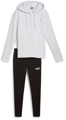 PUMA Unisex Metallic Tracksuit Fl T-Shirts, Silver Mist, S EU