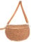Lolus Damen Crossbag Schultertasche Umhänge Tasche in Gr. L Gürteltasche Crossbody Bag Teddy Stofftasche - Fluffy (cognac)