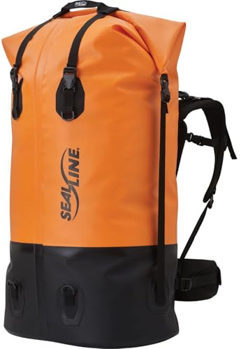 SealLine Unisex-Erwachsene Pro Dry Pack 120l-Orange Trockenpackung, Orange/Abendrot im Zickzackmuster (Sunset Chevron), 120 Liters