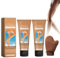 Self Tanner Self Tanning Lotion, Selbstbräuner 2 Stück Selbstbräunungscreme Selbstbräunungslotion Sonnenbräunungscreme mit einem Selbstbräunungshandschuh, für Gesicht Körper Beine Arme (Wheat, 200g)