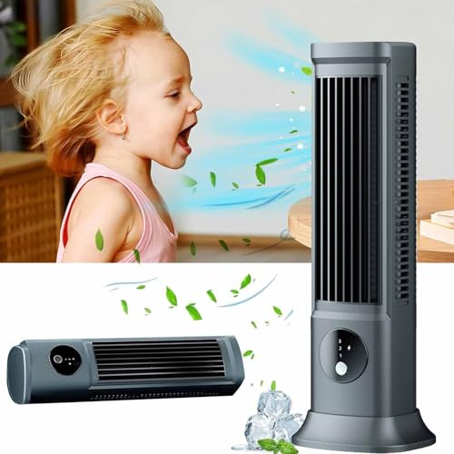Coldeez Cooling Ace 3.0, Vianys Cooling Ace 3.0, Mobile Klimaanlage mit 360° einstellbare Windrichtung, Leise Tragbare Klimagerät Ventilator mit 3 Geschwindigkeiten für Schlafzimmer Büro