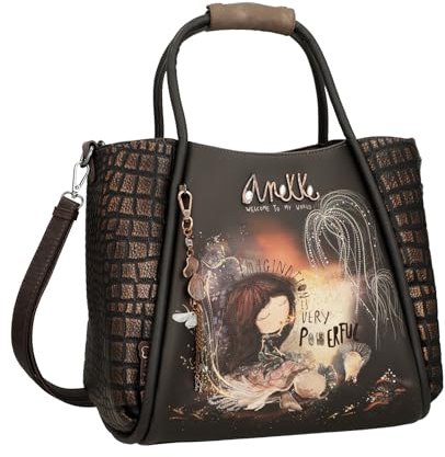 Anekke Dreamverse Tote Tasche, großes Fassungsvermögen, Umhängetasche, Maße: 37/29/19 cm, Zubehör und Accessoires für Damen, Mehrfarbig