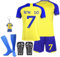 Maglia da calcio per bambini, maglia da calcio, da calcio, per bambini, in jersey, portachiavi, # 7 maglia da calcio casa, 6-7 Anni