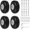 Forhandy Kofferrollen Ersatzrollen 4 Stück 50 x 18mm Koffer Rollen Ersatz für Koffer Ersatzrollen Gummi Ersatz Wheels mit Achsen Schraubenschlüssel Reparatur Set für Koffer Trolleys Luggage Skates