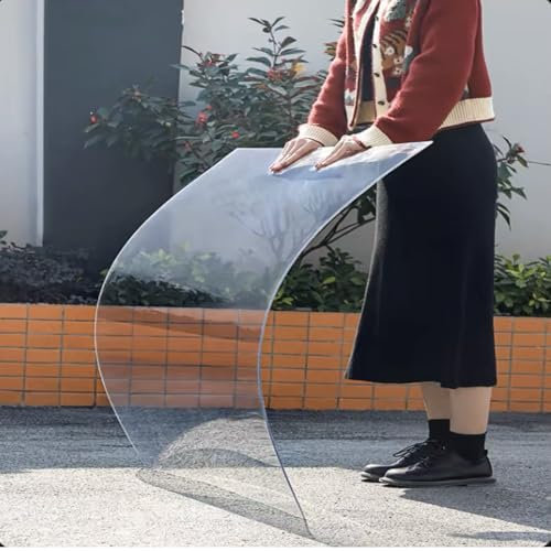 DJCYGG Feuilles de Toit Transparent,Plaque Polycarbonate pour Serre Jardin,Feuille de Verre Acrylique,Couverture de Toit,Facile à Installer,Personnalisable (1m x 3m)