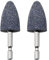2 Pcs Rotary Grinding Stone with 1/4'' Hex Shank, Grinding Wheel Sharpening Head, Carving Grinding Electric Drill Bits, Abrasive Stone Mounted Grinding Point for Rotary Tool Drill (Conical 71mm)