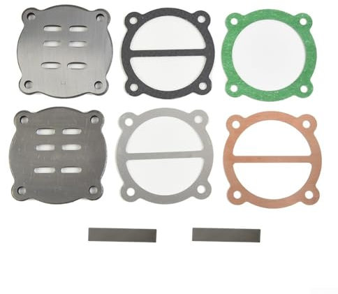 Zeroupshop Joint de culasse, ensemble de plaques de soupape, plaque de valve de cylindre de compresseur d'air, trou de piston 62 mm pour machine à huile sans huile de type 65