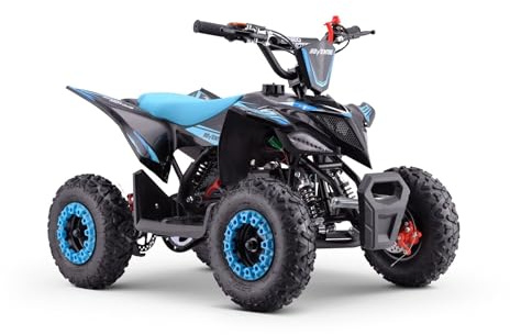 MINIQUAD Gasolina 49CC Infantil, RATTE-R6-BN, Azul, niños de 4 a 10 años