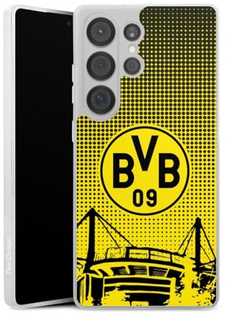 Silikon Hülle kompatibel mit Samsung Galaxy S 25 Ultra Case transparent Handyhülle Stadion BVB Borussia Dortmund