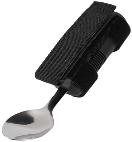 Cuchara adaptativa para cubiertos, cuchara adaptativa, puño universal, cubertería adaptativa, fácil agarre, utensilio adaptable para ancianos