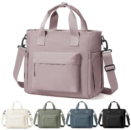 HPLQQ Bolsa Térmica Porta Alimentos, Bolsa Comida Trabajo con Correa Ajustable, Lunch Bag Bolsa Almuerzo Isotermica Impermeable para Mujer Trabajo, Oficina, Colegio y Picnic,A2-Rosa Púrpura