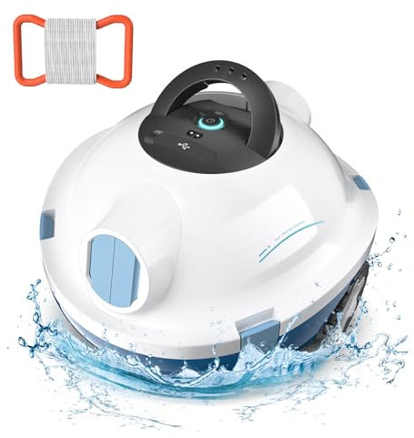 MEDOXA Aspirateur sans fil Pool Root, autonomie de 90 minutes, fonction parking, idéal pour piscine hors-sol de 100 m² Y103