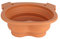 Gamelle Pliable pour Chien, Portable, Grande capacité, 600 ML, en Silicone, pour randonnée, Camping, activités de Plein air, Marron, 17 x 15 x 6,6 cm