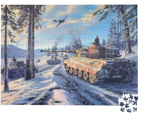 Jigso Puzzles Für Adults 1000 Stücks - Tank Retro - Familie 29.53 X 19.69 Inch - Puzzles 1000 Stück Für Adults Educational Games Heim Dekoration