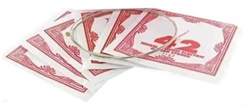 SPYMINNPOO Juego de Cuerdas para Guitarra Acústica Eléctrica Precisa 009 011 016 024 032 042 Rendimiento Estable Peso Ligero para Músicos Acero Recubierto de Zinc y Níquel