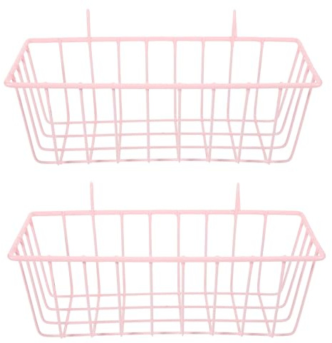 DOITOOL 2 Stück-Pack Kaninchen Heufutterspender aus Eisen mit Offenem Design und Vielseitiger Platzierung für Kleine Haustiere zu Hause und Außenbereich