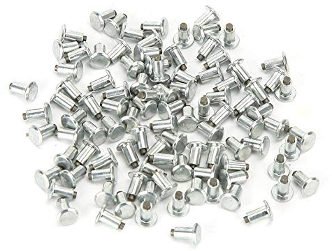 Julihai Viti Prigioniere per Pneumatici Punte da Antiscivolo Durevoli per Auto ATV Moto, 100 Pezzi 6,5 Mm 0,3 Pollici Chiodi per Prigionieri per Pneumatici per Appassionati di Fuoristrada (JX6.5-8-1)