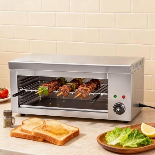 Tostapane Con Pinze Per Toast Farciti & Fornetto - 2000W Potenza, 30L, Slot Per Schede Di Sollevamento Regolabile A 4 Strati, Termostato, Cottura Senza Fumo, Per Un Risultato Croccante E Sano