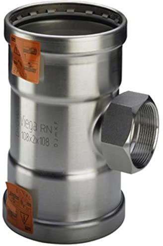 Viega 2317.2 X L – Te Sanpress 22317.2 X L 76,1 x 3/4 x 76,1 Edelstahl