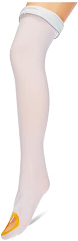 Sanyleg - Anti-Thrombose- und Anti-Emboliestrümpfe, differenzierte abgestufte Kompression, Halterlos mit Inspektionsloch und Silikonspitze, Größe X-Large, Länge 70-80 cm