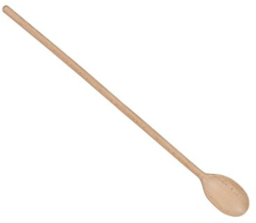 Bütic - Cucchiaio grande in legno, ovale, profondo, lunghezza cm 90 cm