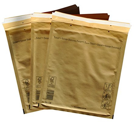 PeakPack 400x Premium Luftpolster Versandtaschen Braun Gold Typ CD